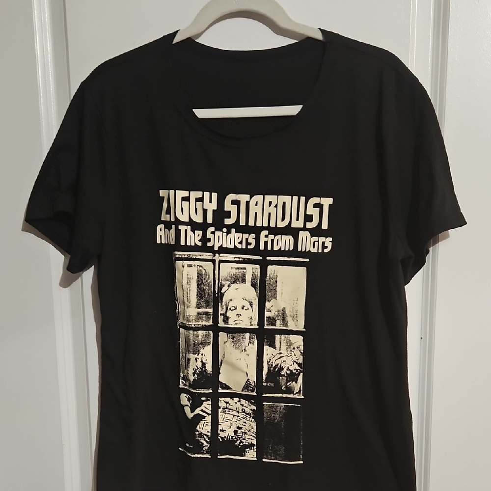 Black Ziggy Stardust Graphic Tee